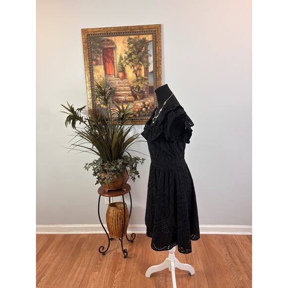 RYE GRASS Women Dress Sm Boho Vacation Resort Wear Sleeveless Pullover Ruffle - Picture 5 of 10